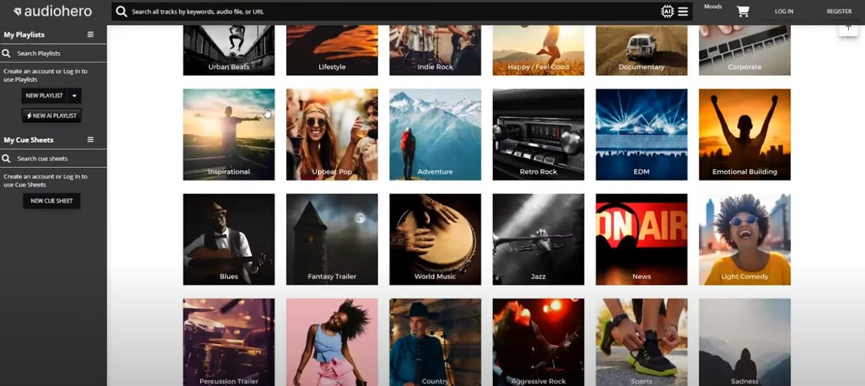 bibliotheque audio dans audiohero