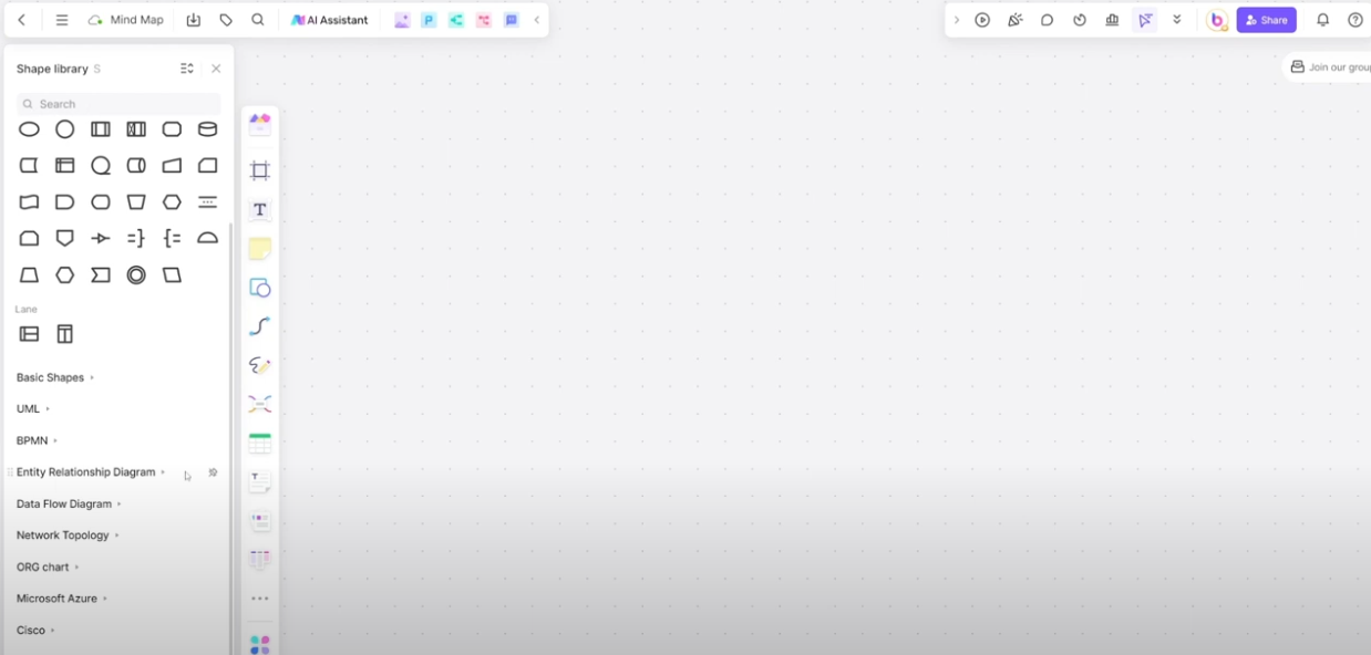 créer des diagrames sur boardmix