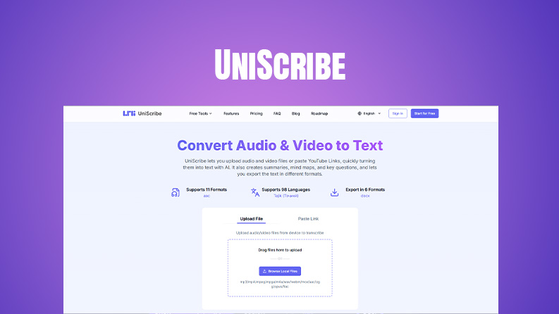 UniScribe : transcrire des audios en texte avec l’IA
