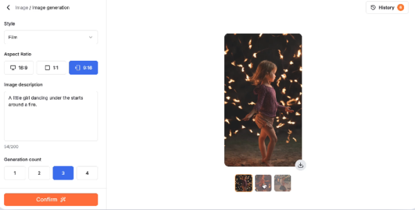 Générer des images avec Nily AI