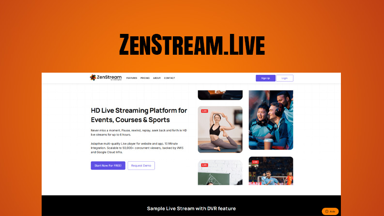 Zenstream.Live : la plateforme HD de diffusion en direct