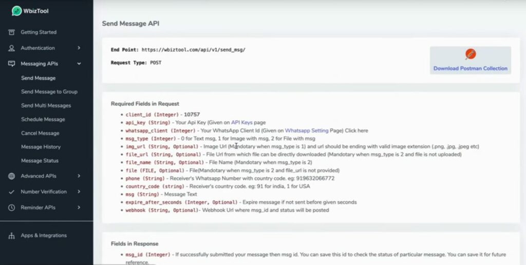 API de wbiztool