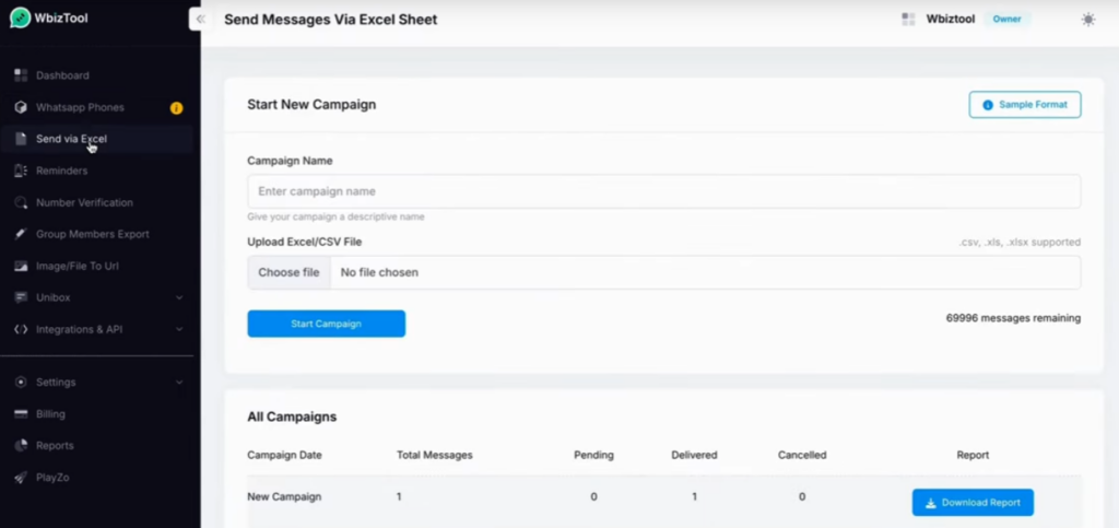 envoyer un message via google sheet